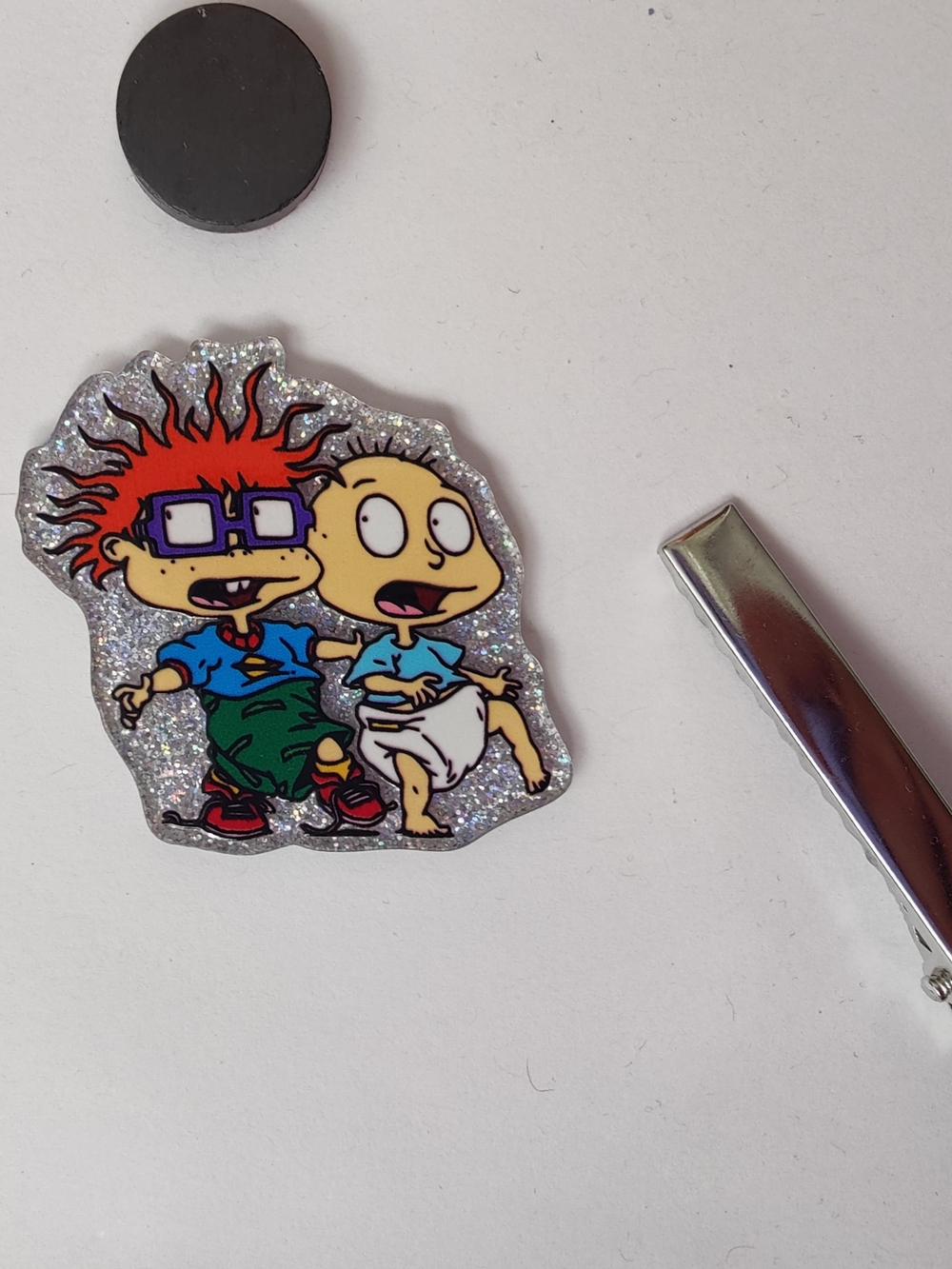 Custom Handmade Character Magnet or Hair Clip- Rugrats